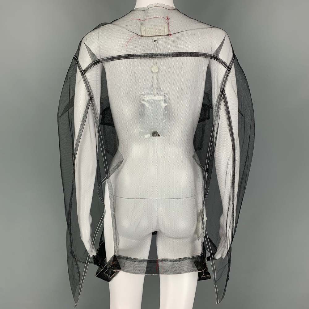 MAISON MARGIELA8 Black Sheer Tulle Polyamide Jacket - Picture 3 of 9